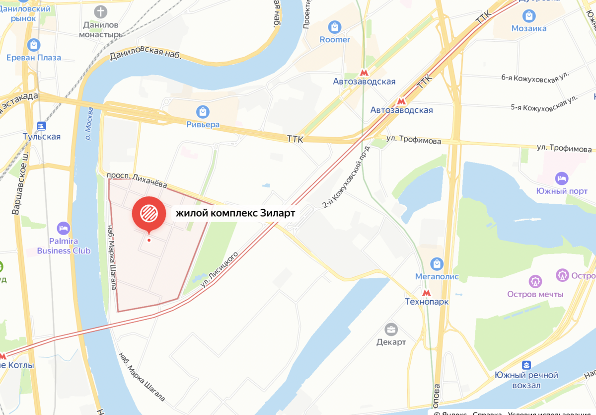 Яндекс.Карты, скриншот автора блога Дно Мещанства