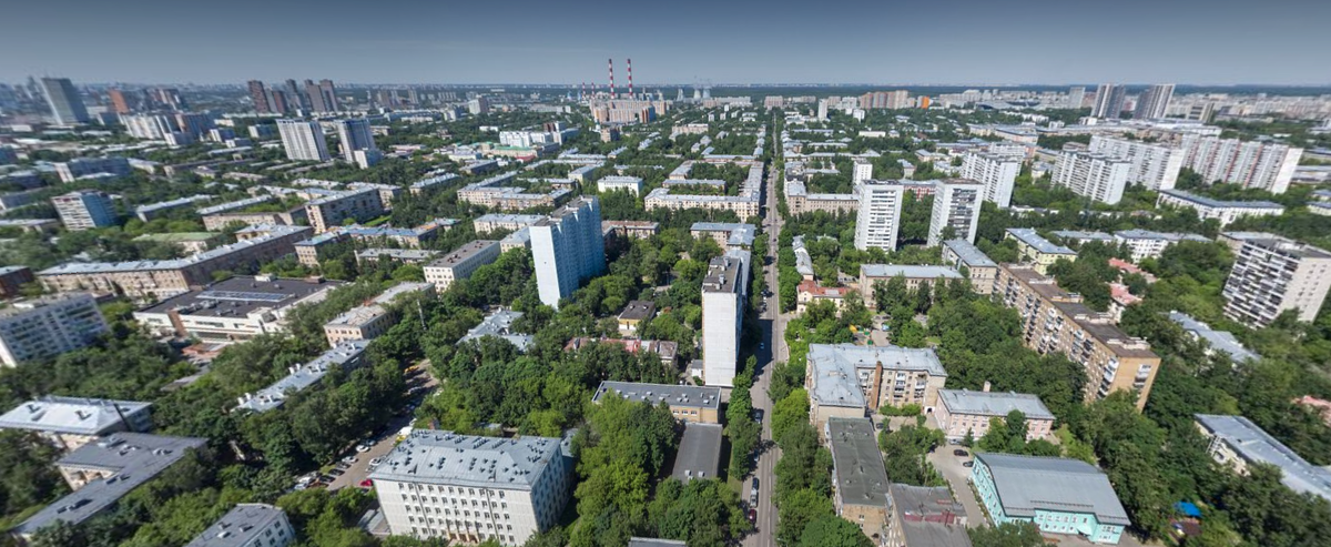Яндекс Панорамы, взгляд на север