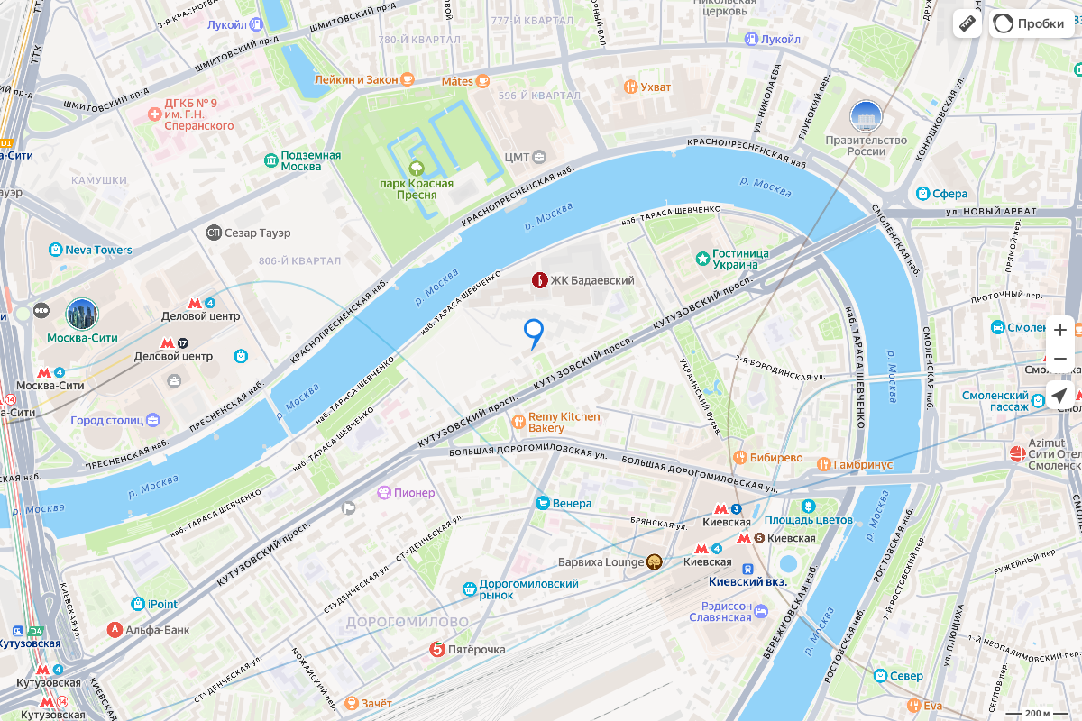 Расположение ЖК Бадаевский на карте