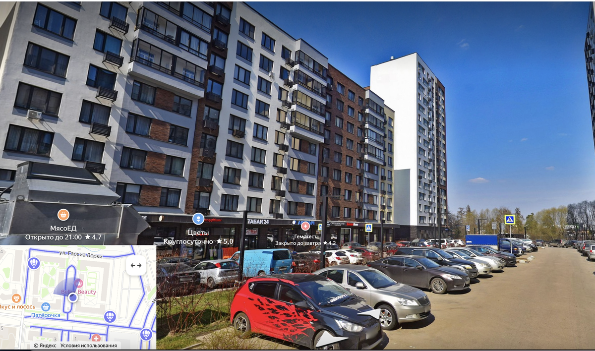 ЖК Испанские Кварталы, яндекс.панорамы, скриншот автора блога Дно Мещанства