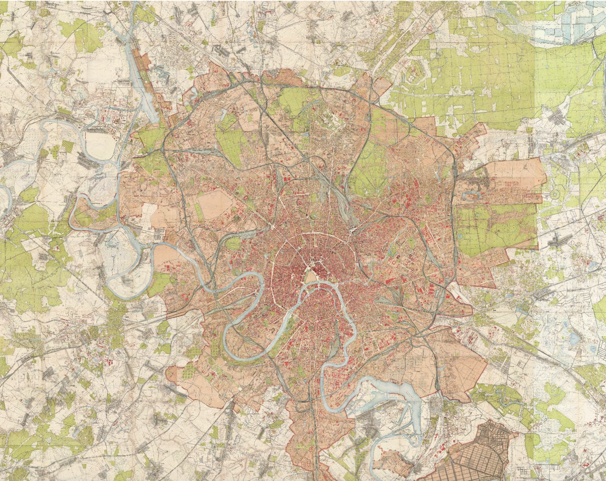 Карта Москвы 1952, с сайта retromap.ru