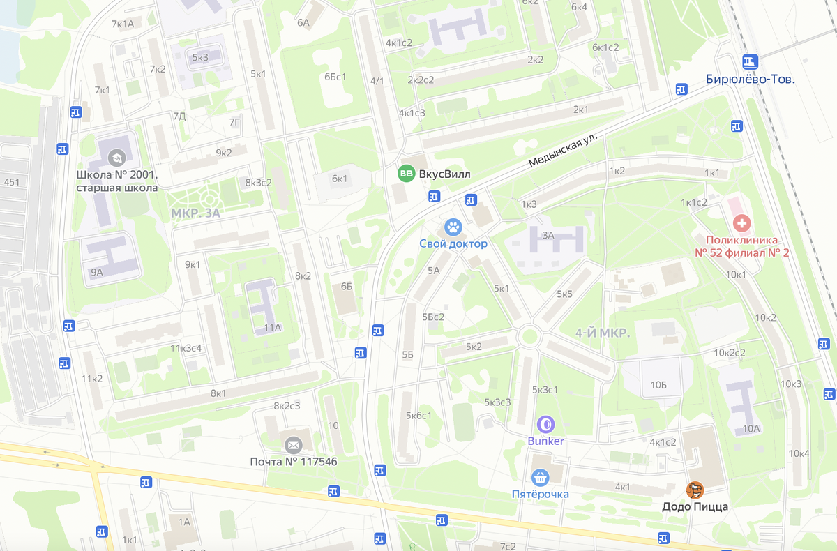 Инфраструктура Западного Бирюлева внутри МКАД - в разы беднее Новой Москвы